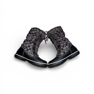 COACH Signature Shaine Winter Boots Warm Waterproof